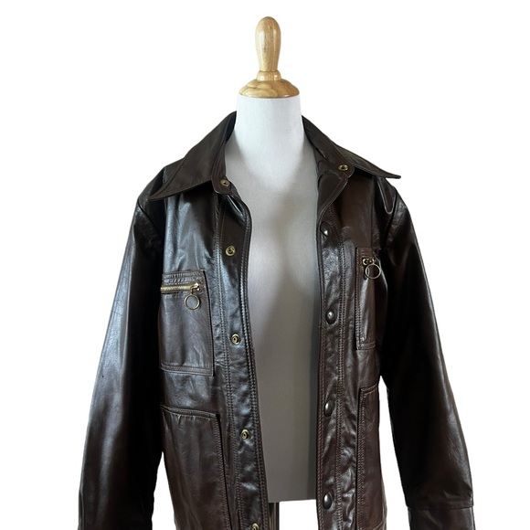 Lakeland brown genuine leather men’s jacket size 40. - Picture 2 of 4